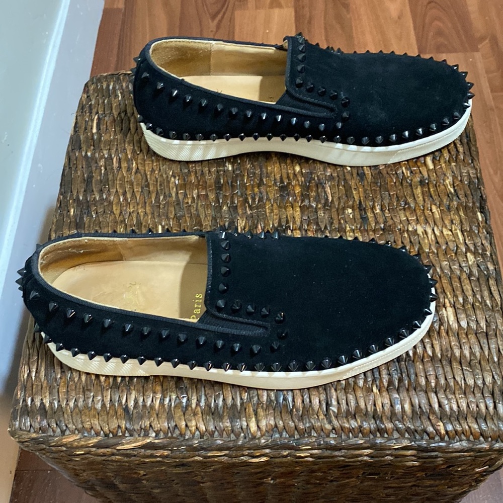 Christian Louboutin slip on studs shoes - Picture 8 of 16